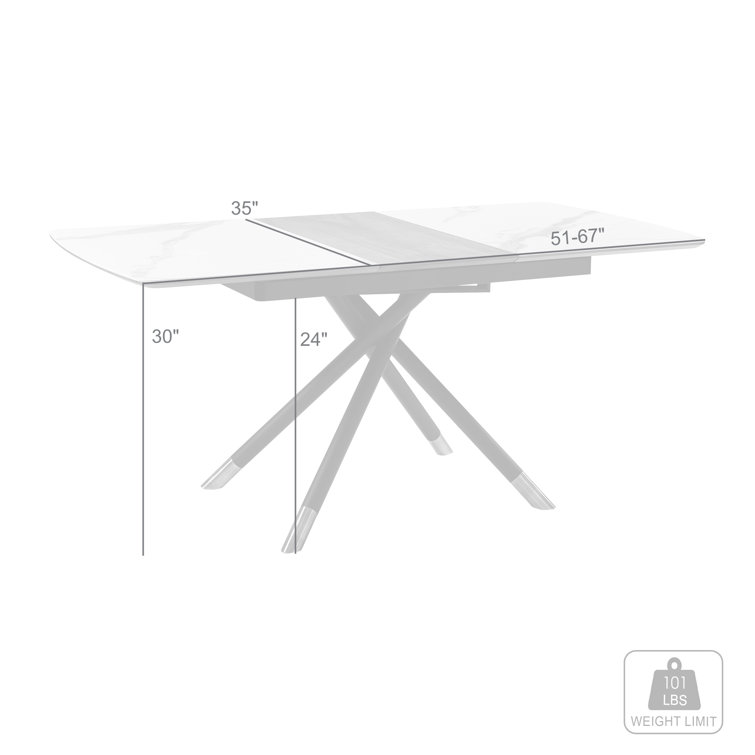 30 wide online extendable dining table